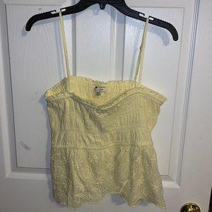 American Eagle Yellow Spaghetti Strap Tank